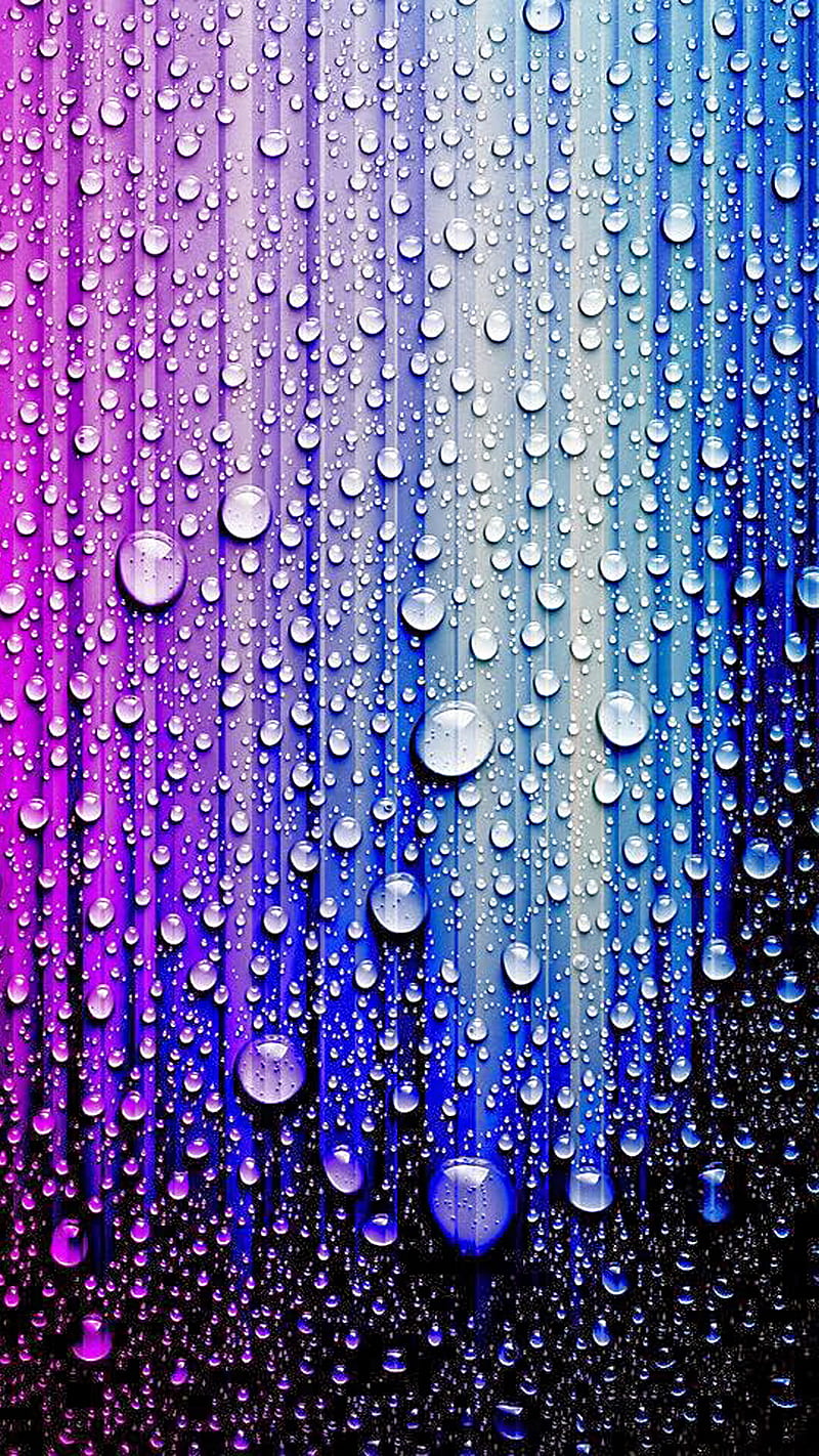 water drops, backround, color, HD phone wallpaper