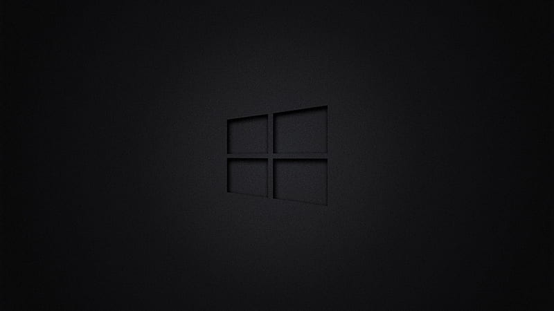 Windows 10 Dark, windows-10, windows, computer, dark, simple-background, HD wallpaper