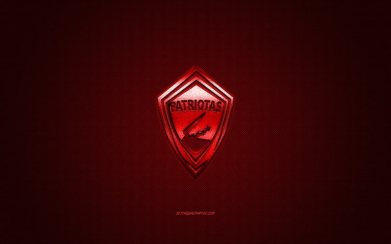 Patriotas FC, creative 3D logo, red background, 3d emblem, Colombian football club, Categoria Primera A, Tunja, Colombia, 3d art, football, Patriotas FC 3d logo, HD wallpaper