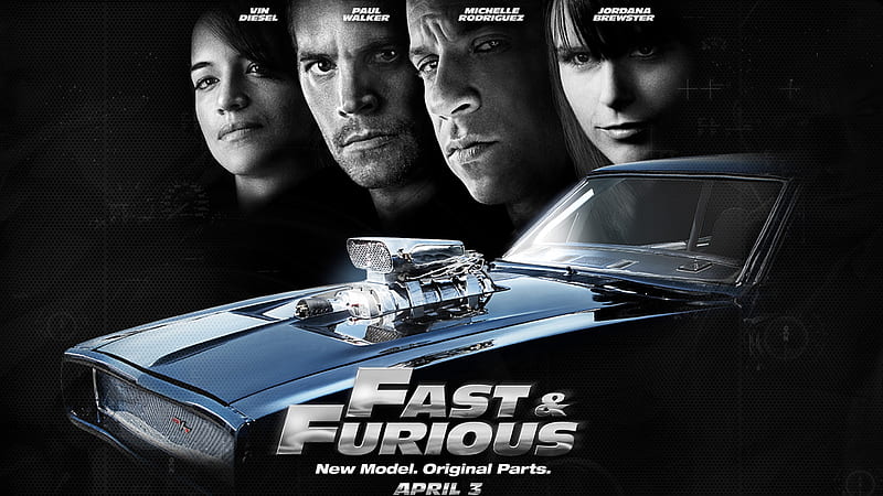 Paul Walker Jordana Brewster Michelle Rodriguez Vin Diesel Fast And Furious, HD wallpaper