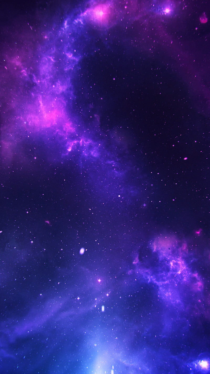 purple haze, blue, cloud, cosmos, galaxy, nebula, scifi, space, stars, universe, HD phone wallpaper