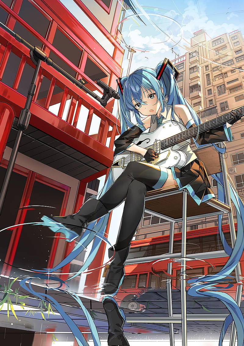 Hatsune Miku, vocaloid, HD phone wallpaper
