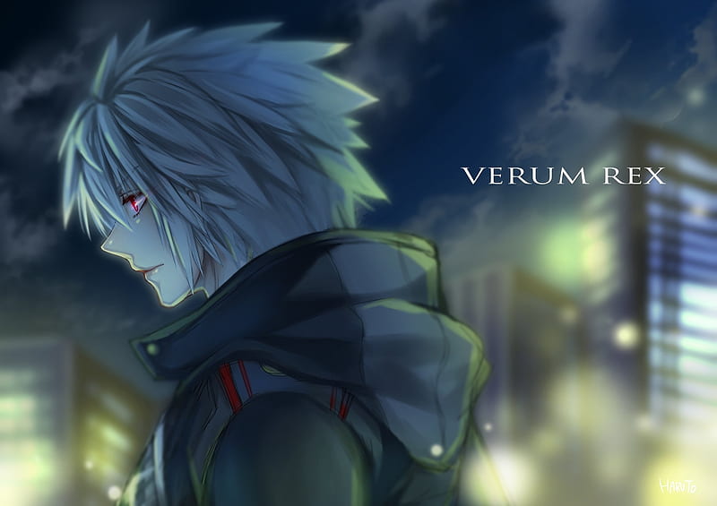 kingdom hearts iii, verum rex, anime games, profile view, red eye, Anime, HD wallpaper