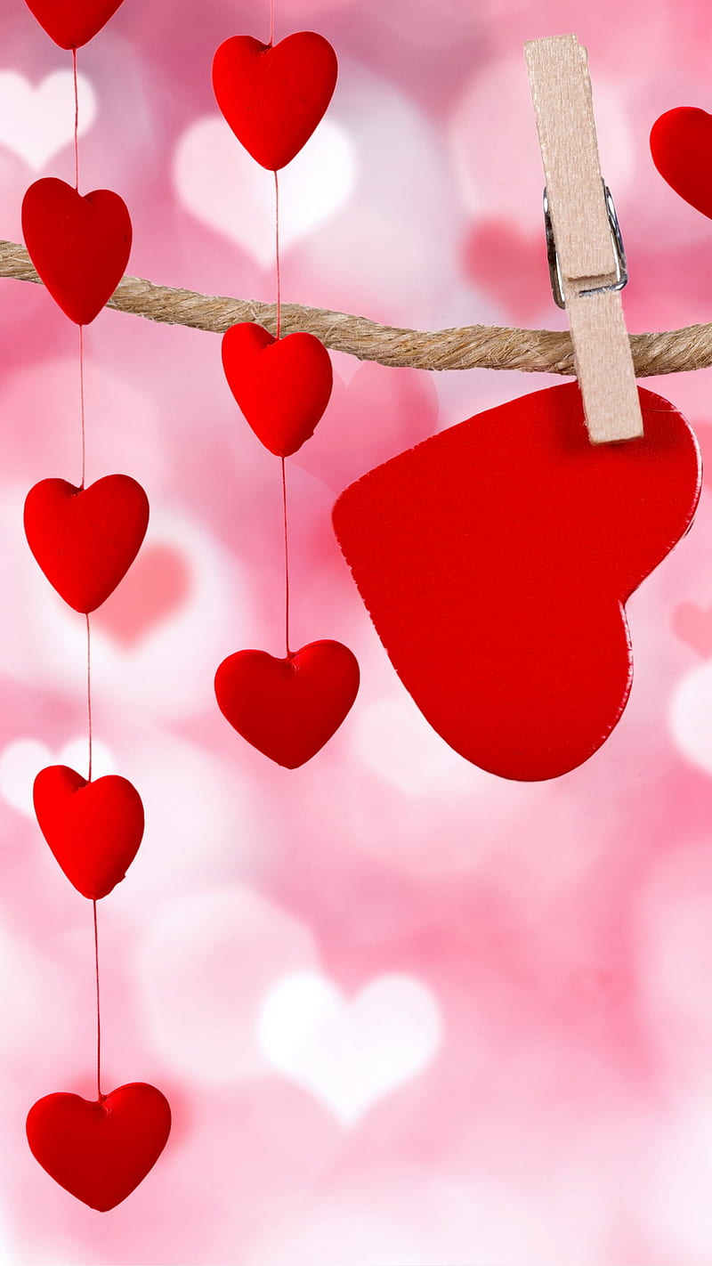 Corazones, love, pink, red, HD phone wallpaper | Peakpx