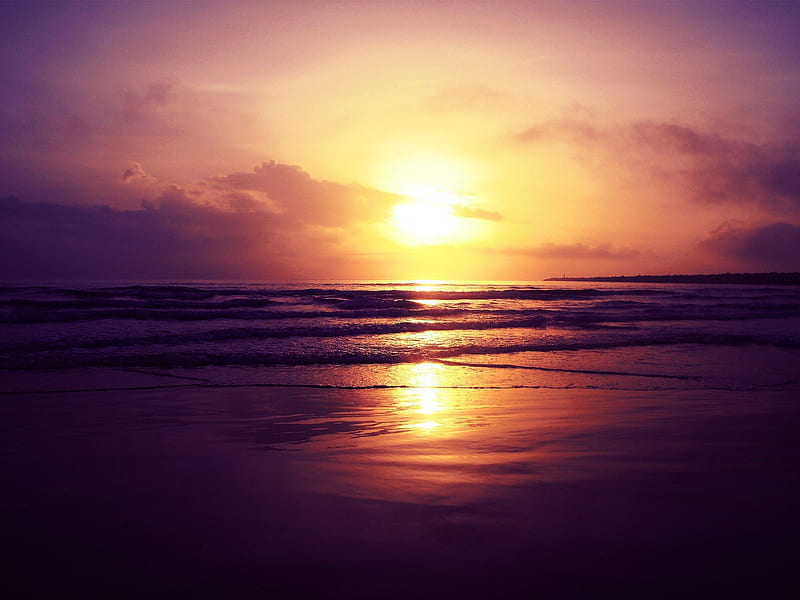 Sunset at the beach, Goku Sunset, HD wallpaper