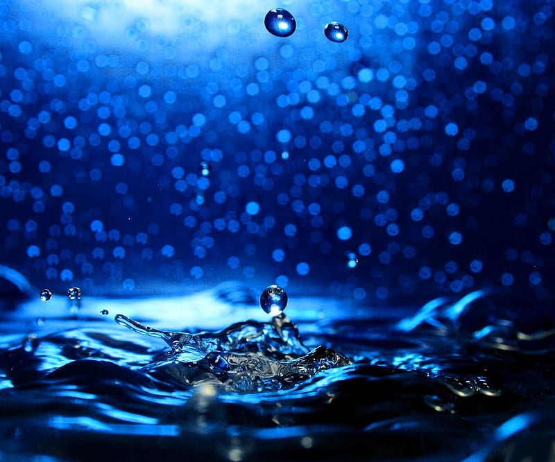 Let It Fall, abstract, water drops, HD wallpaper