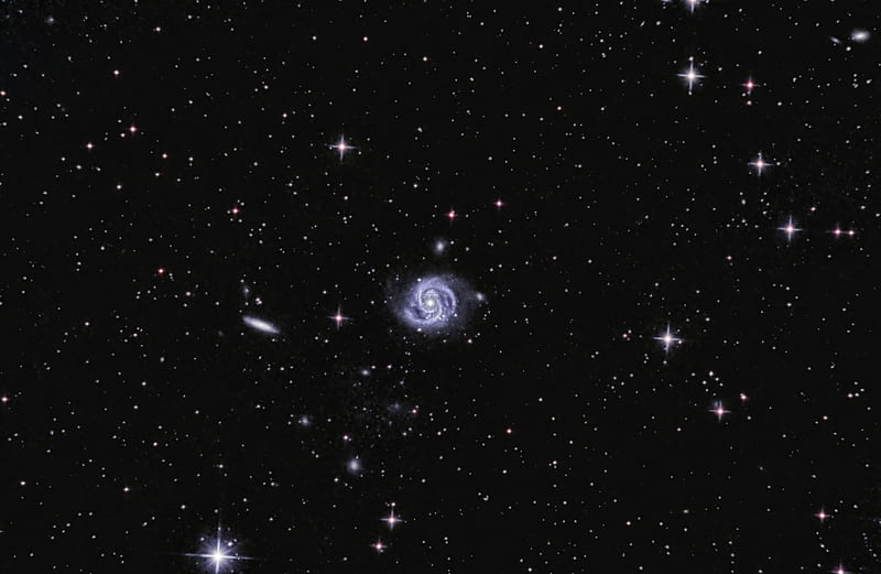 galaxy, spiral, stars, space, universe, dark, HD wallpaper