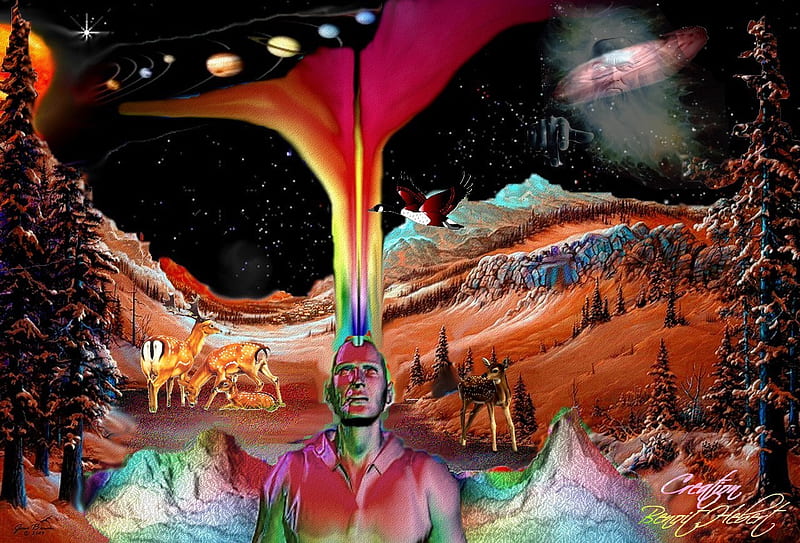 2012, couleur, man, astral, HD wallpaper