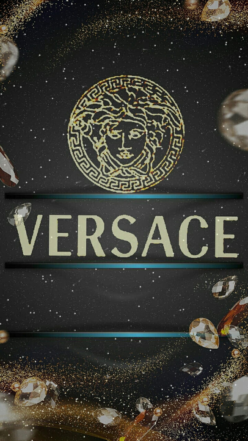 Versace shelves, logo, HD phone wallpaper