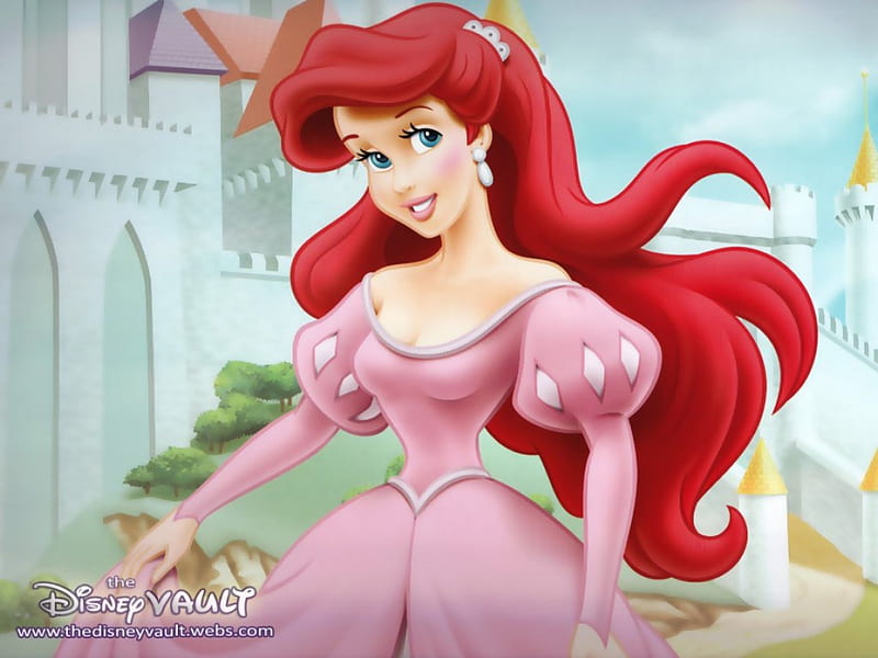 Princess Ariel~, pretty, animated, movie, fairy tale, red hair, little  mermaid, HD wallpaper | Peakpx