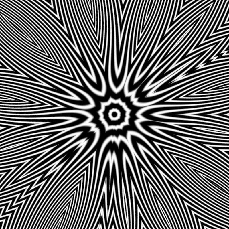 Kaleidoscope me , black, illusion, illusions, white, optical, lines, spiral, mirror lab, HD phone wallpaper