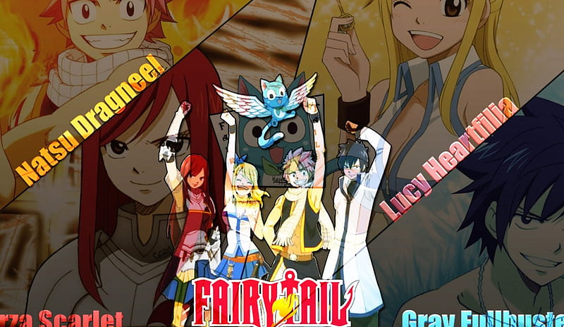 Fairy Tail | Team Natsu, anime, tail, natsu, fairy, team, HD wallpaper