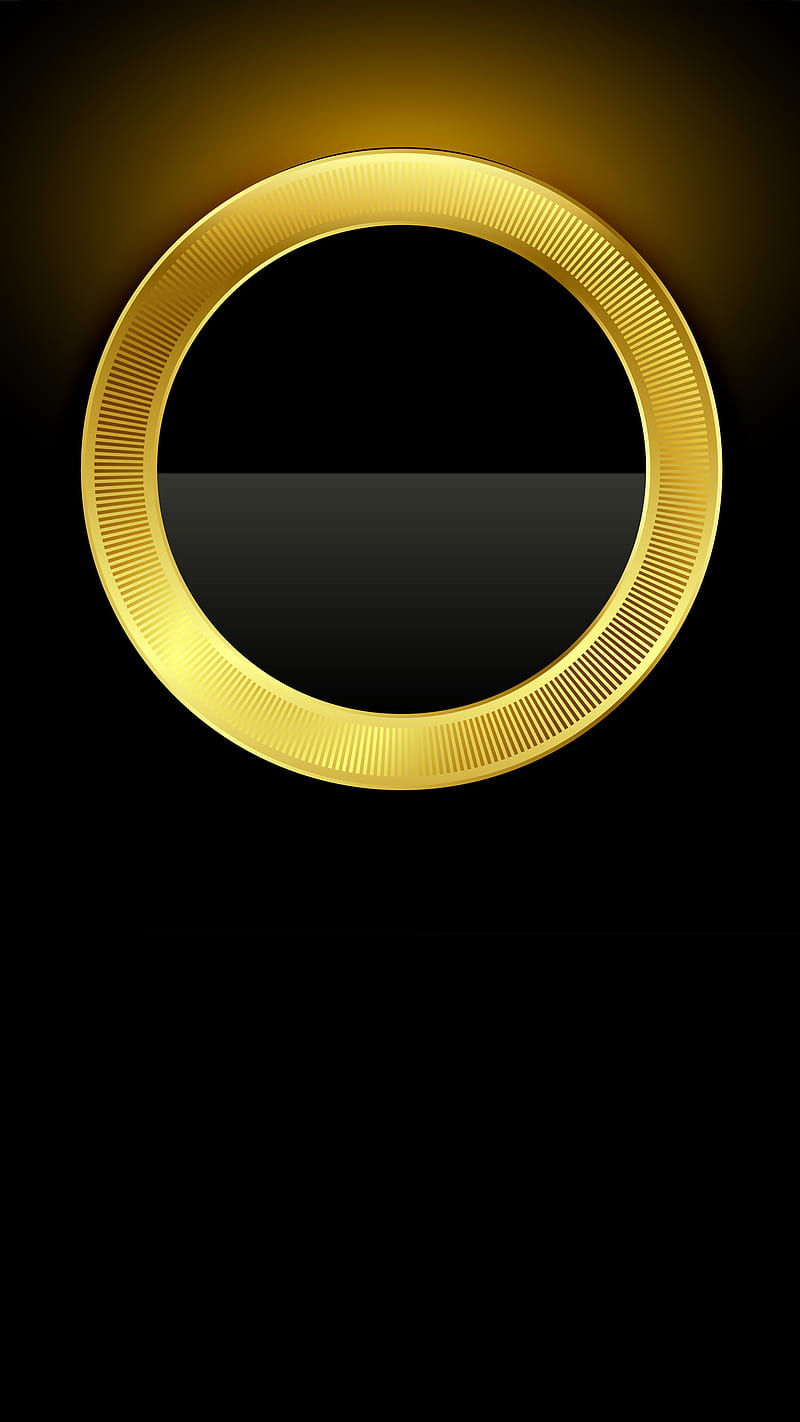 Gold Circle, Kiss, dark, golden, lotr, ring, HD phone wallpaper