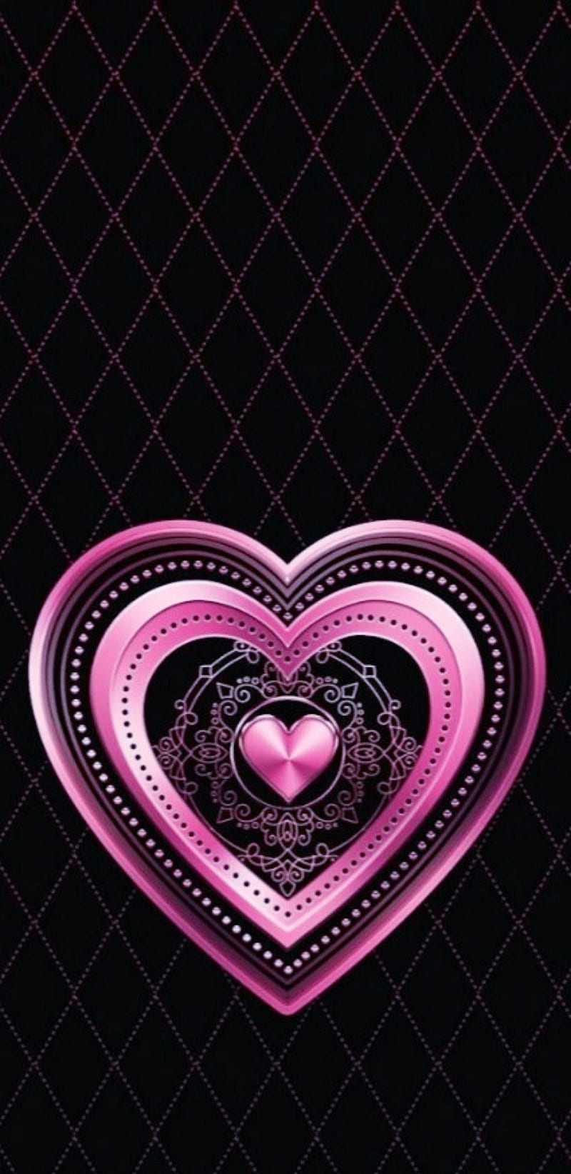 Beautiful Heart, girly, corazones, pink, pretty, HD phone ...