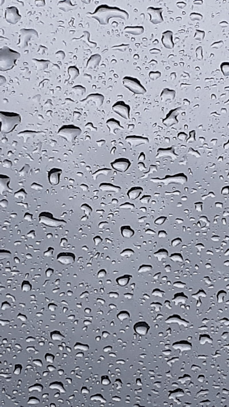 2k Free Download Rainy Day Drops Glass Gray Rain Water Water