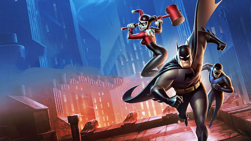 Batman And Harley Quinn , batman, harley-quinn, superheroes, artwork, HD wallpaper