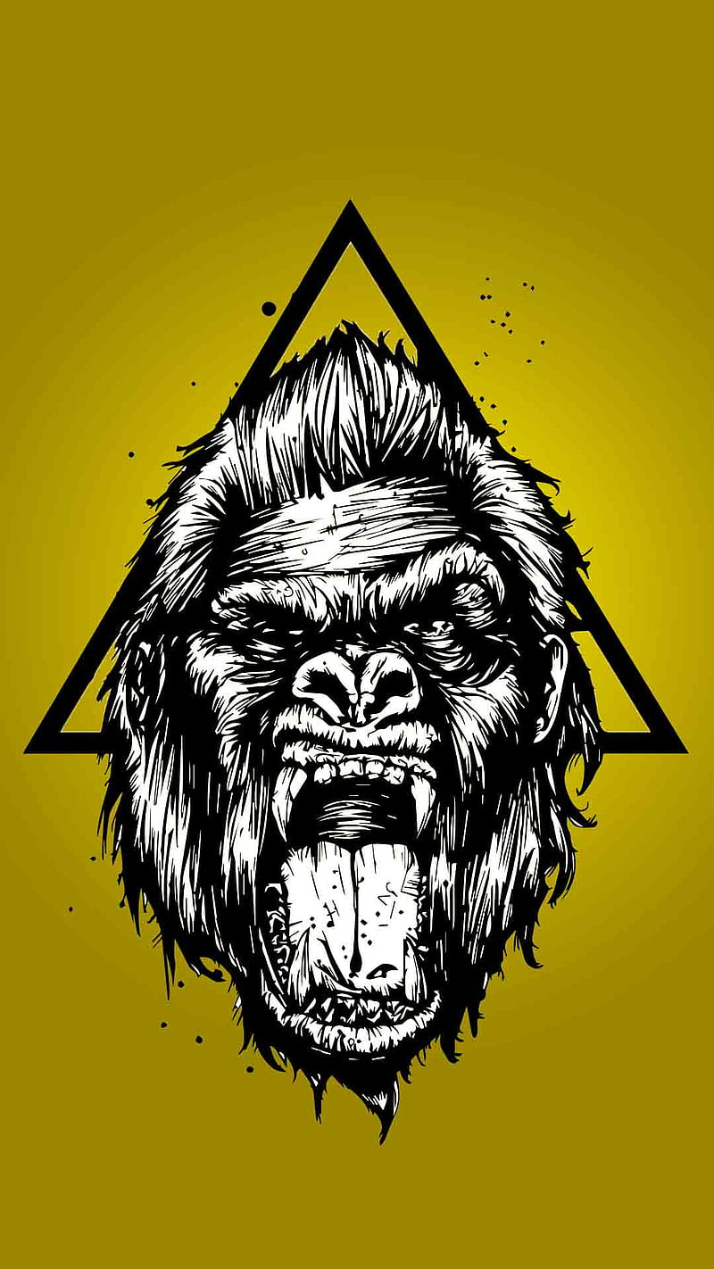 Gorilla, animal, HD phone wallpaper