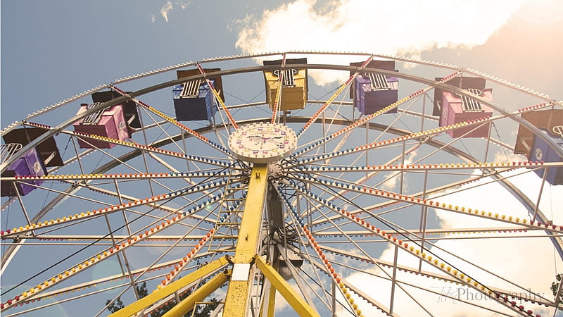Giant Ferris Wheel, carnival, wheel, ride, ferris, HD wallpaper