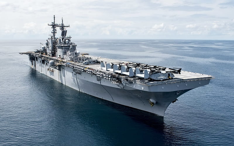 Landing ship, USS Kearsarge, L-3, US Navy, United States, warship, amphibious assault ship, HD wallpaper