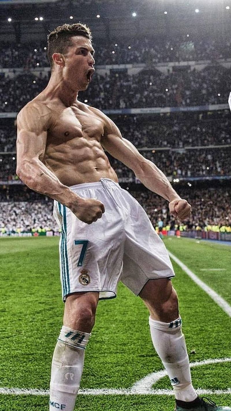 Cristiano Ronaldo Showing Abs, cristiano ronaldo, showing abs, celebration, footballer, athlete, cr7, fitness, HD phone wallpaper