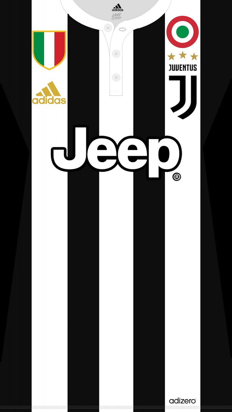 Juventus Home 17-18, bianconeri, bianconero, black and white, home kit, HD phone wallpaper