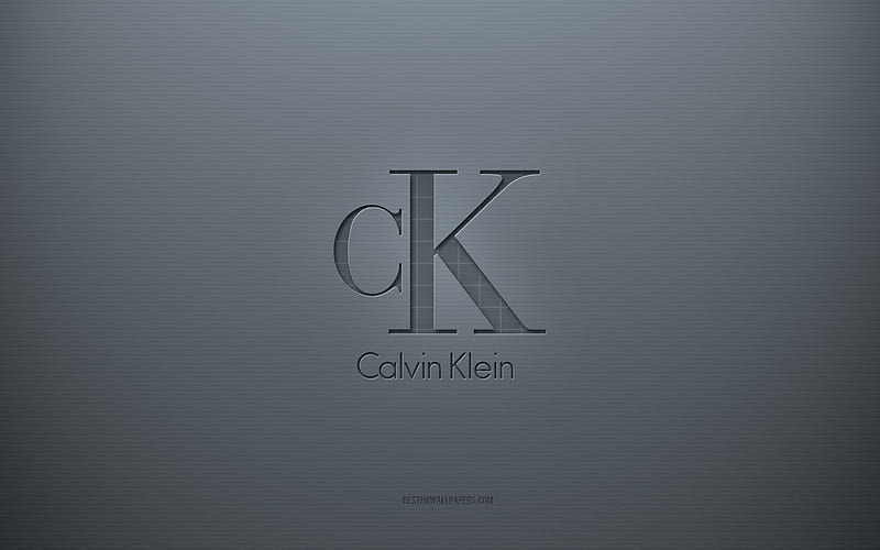 Calvin Klein logo, gray creative background, Calvin Klein emblem, gray  paper texture, HD wallpaper | Peakpx