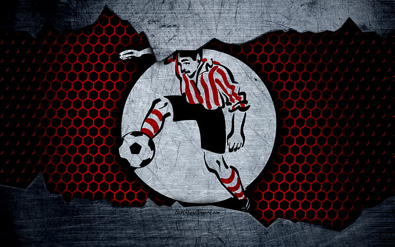 Sparta Rotterdam logo, Eredivisie, soccer, football club, Netherlands, grunge, metal texture, Sparta Rotterdam FC, HD wallpaper
