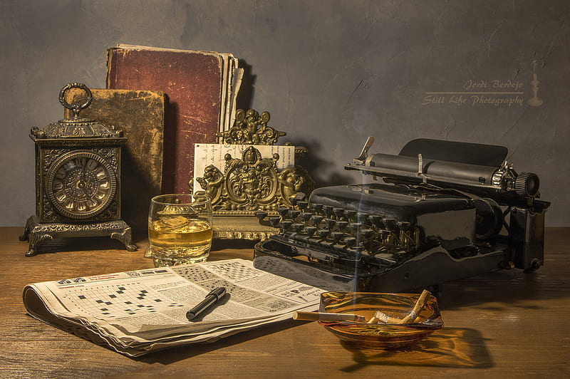 Man Made, Typewriter, Book, Newspaper, Pen, Watch, HD wallpaper