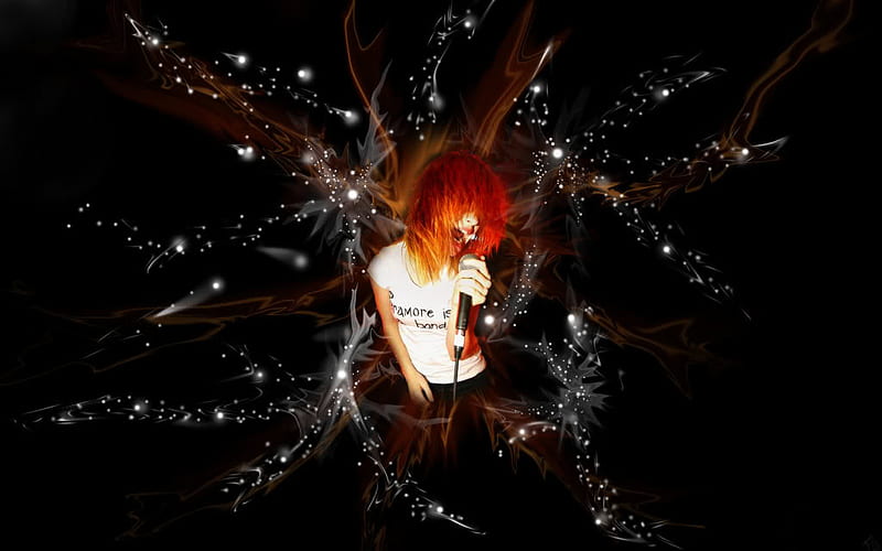 Hayley Williams - Paramore, red, hayley williams, paramore, music, black, HD  wallpaper | Peakpx