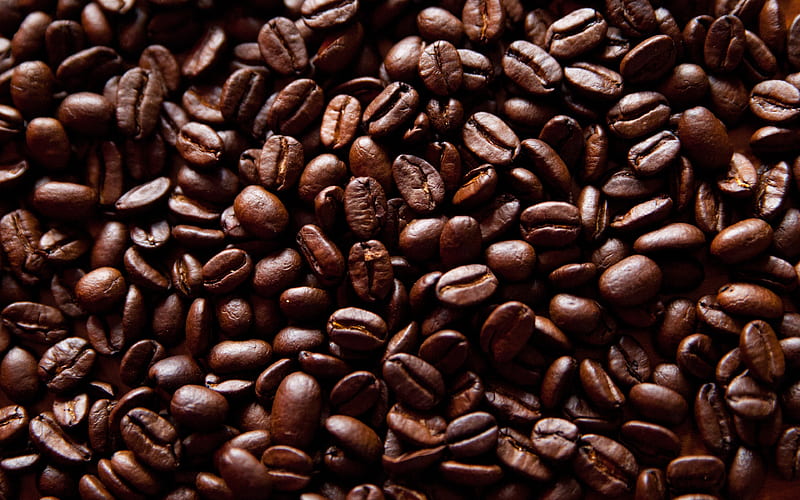 arabica beans coffee beans texture, brown backgrounds, natural coffee, arabica, coffee textures, coffee backgrounds, coffee beans, macro, coffee, HD wallpaper
