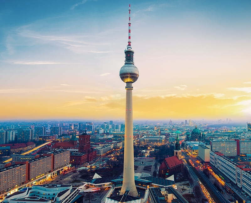 BERLIN TV TOWER, berlin, city, germany, nature, samsung, tower, travel, tv, HD wallpaper