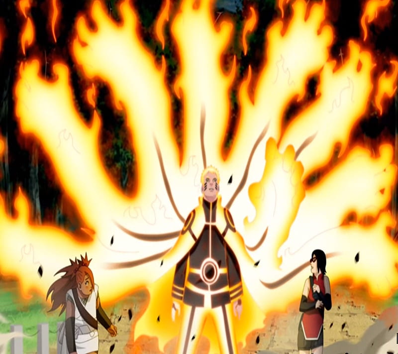 Naruto Kiubi, accion, anime, HD wallpaper