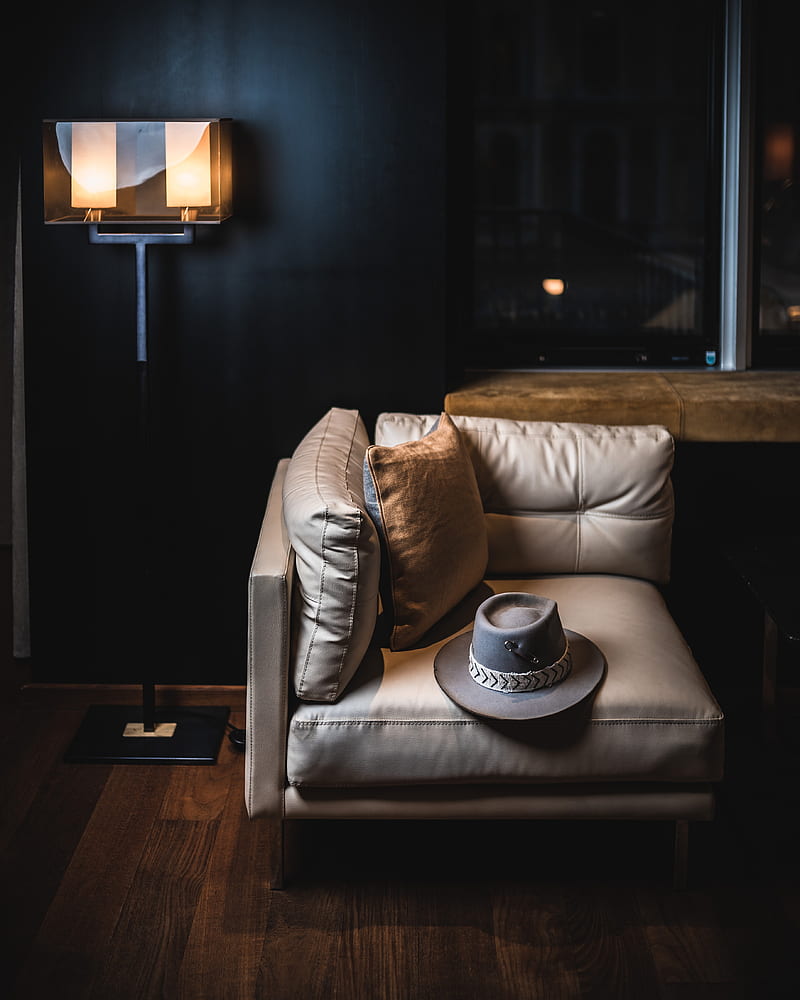 room, interior, chair, hat, HD phone wallpaper