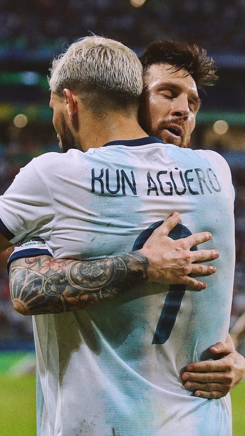Aguero and Messi, argentina, lionel messi, sergio kun aguero, HD phone  wallpaper | Peakpx