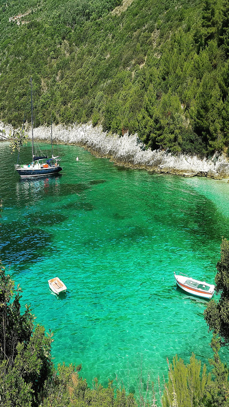 Afteli Beach, 2015, green, lefkada, sea, summer, water, HD phone wallpaper