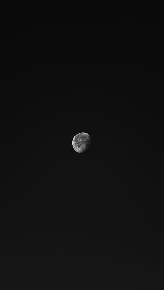 Black Moon, black minimalist, dark, minimalist, minimalist moon