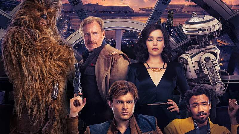 Solo A Star Wars Story Key Art Poster , solo-a-star-wars-story, 2018-movies, movies, emilia-clarke, chewbacca, han-solo, l3-37, HD wallpaper