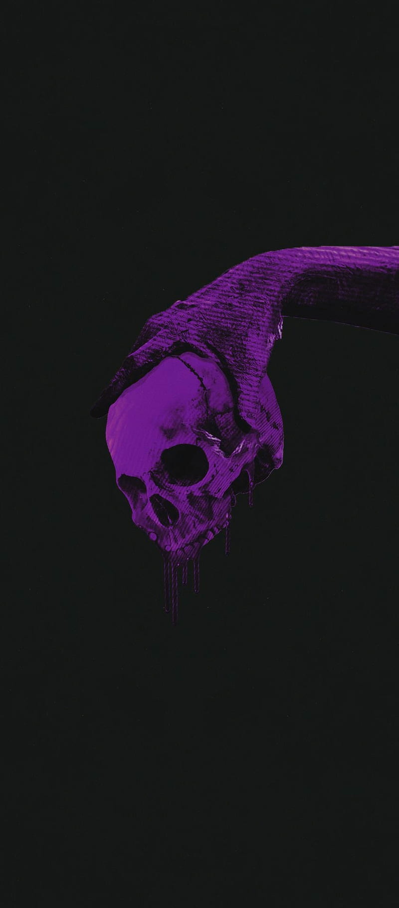 Purple Skull II colourful light neon HD phone wallpaper  Peakpx
