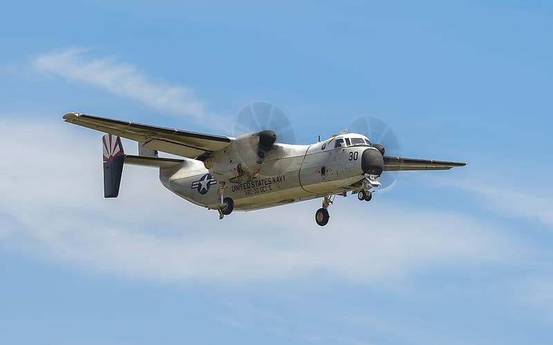 Grumman C-2 Greyhound, C-2A, deck transport aircraft, US Navy, military aircraft, USA, HD wallpaper