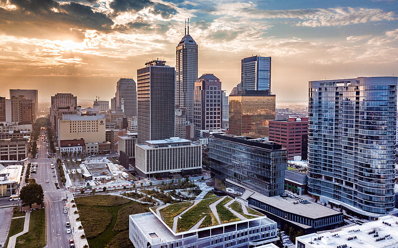 Downtown Indianapolis in 2021 Indianapolis skyline Skyline World cities  HD wallpaper  Pxfuel