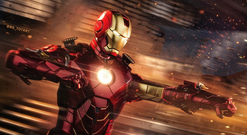 Iron Man 2018 Art, iron-man, superheroes, HD wallpaper