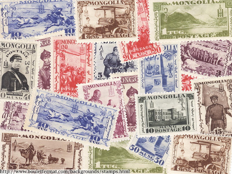 MONGOLIAN STAMPS 1932, mongolian, collection, stamps, HD wallpaper