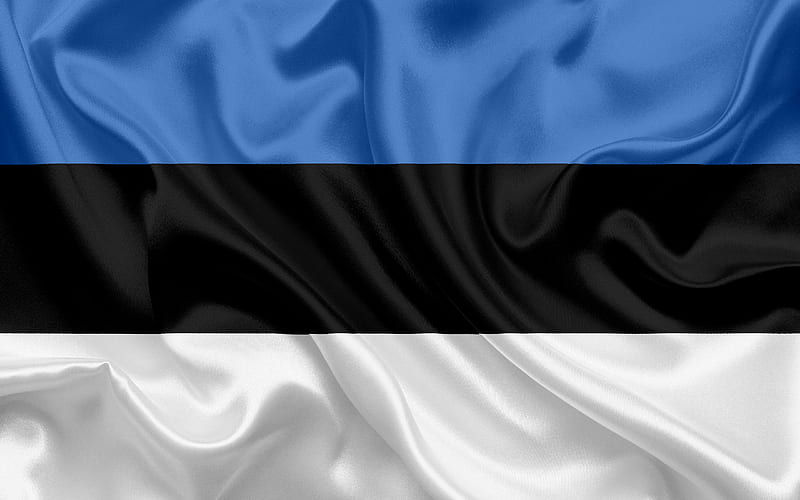 Estonian flag, Estonia, Europe, the flag of Estonia, HD wallpaper