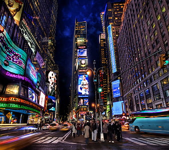 Times Square NYC at Night (GoPro), skyscraper, york, iloveny, ny ...