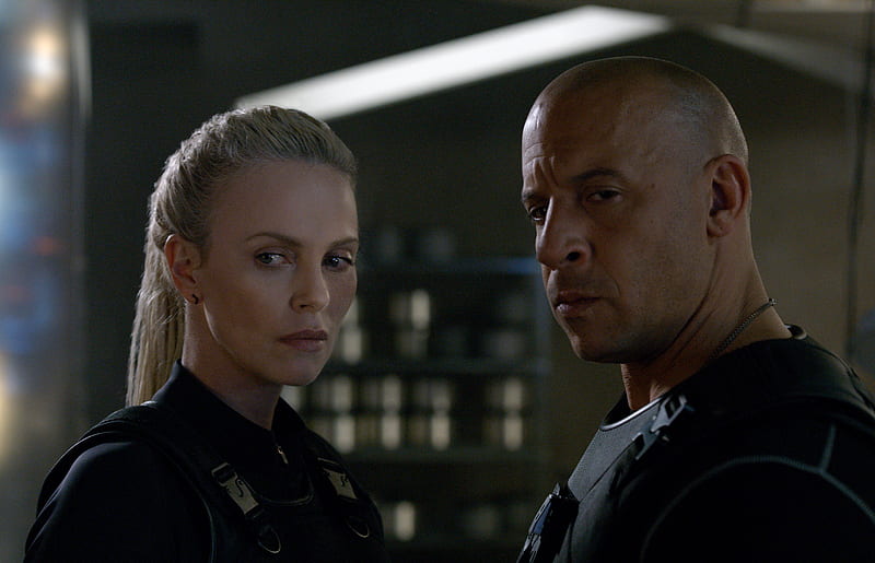 Charlize Theron Vin Diesel In The Fate of the Furious, the-fate-of-the-furious, fast-8, fast-and-furious, movies, 2017-movies, HD wallpaper