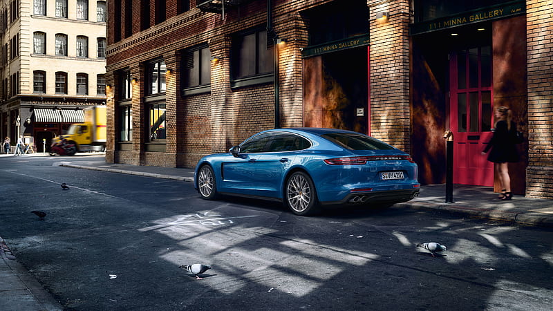 Porsche Panamera Blue, porsche, porsche-panamera, carros, blue, HD wallpaper