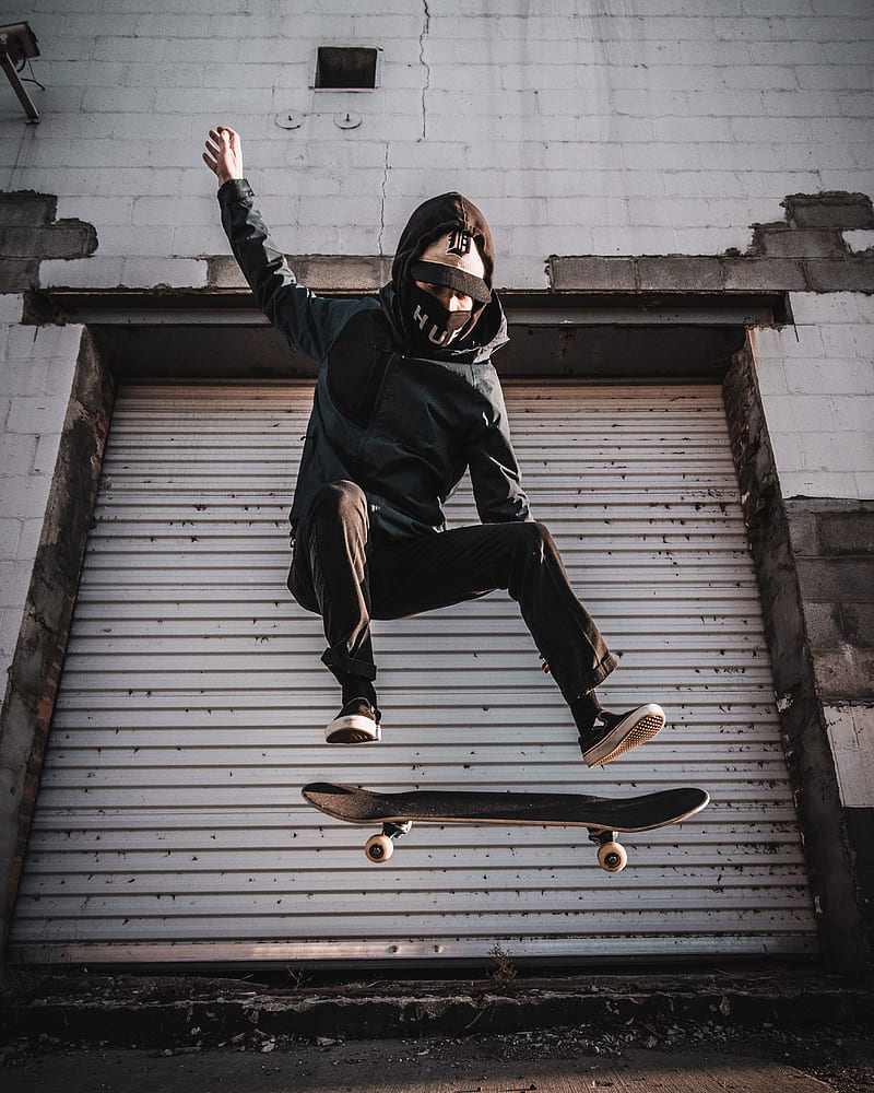 skate, skateboarder, skateboarding, mask, HD phone wallpaper
