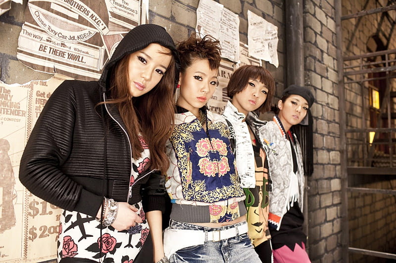 2NE1, k-pop, k-rnb, girl band, HD wallpaper