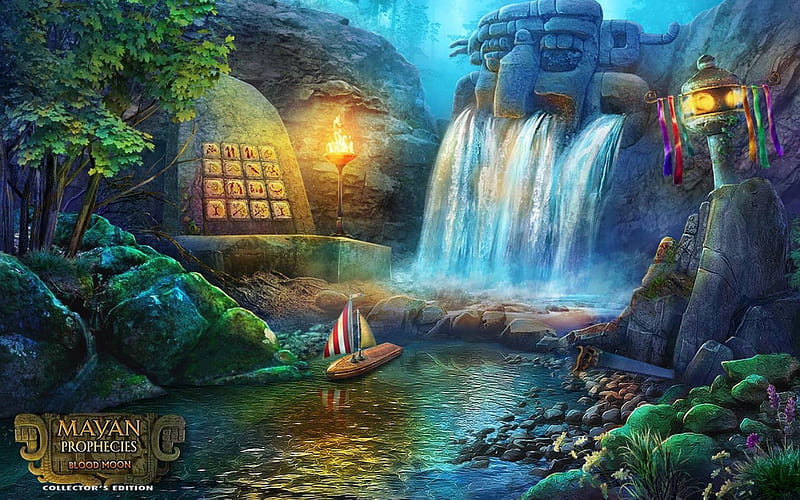 Mayan Prophecies 3 - Blood Moon03, hidden object, cool, video games, puzzle, fun, HD wallpaper