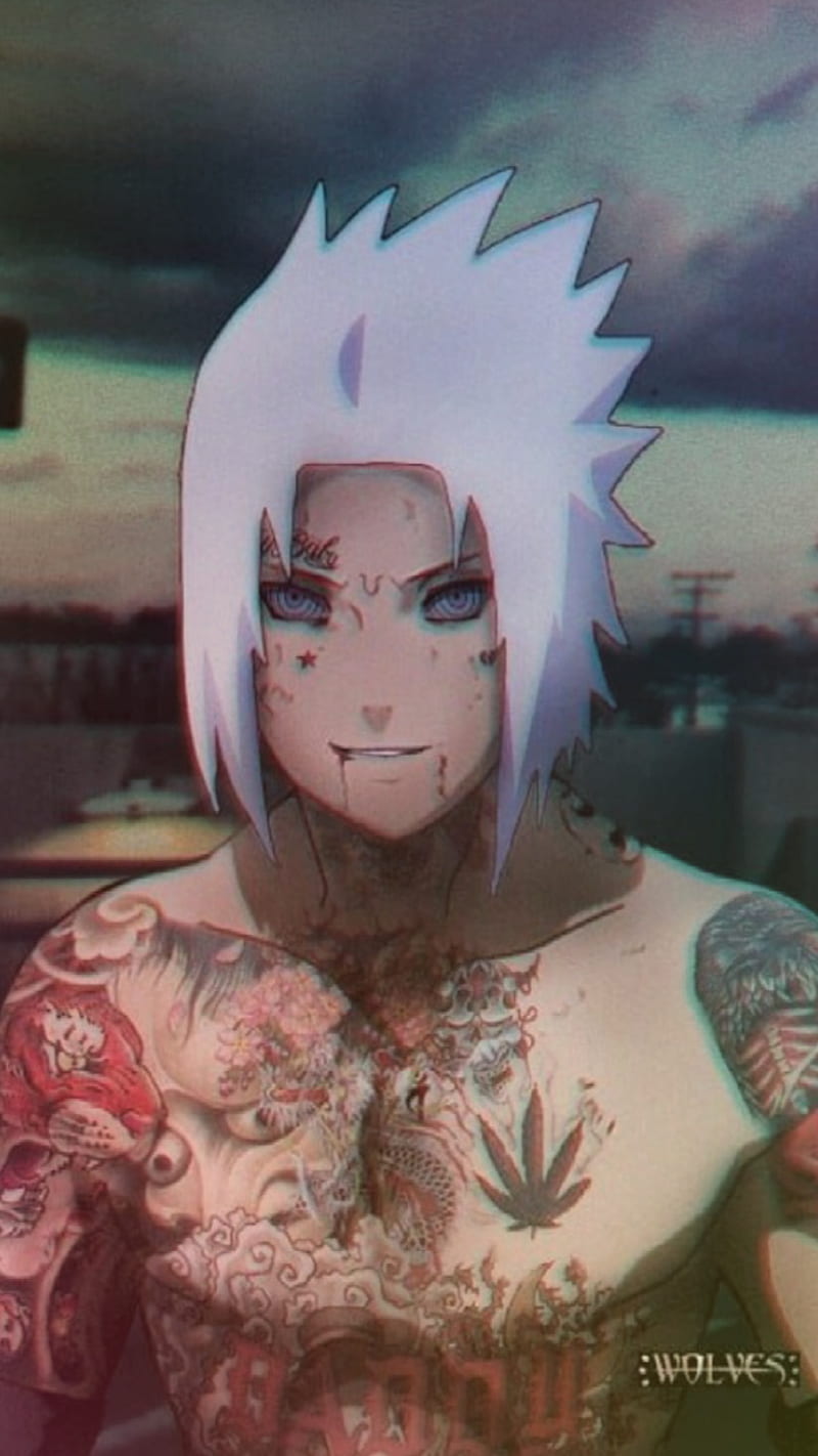 Gems Tattoo Studio - A Naruto series anime fan wanted to have Sasuke curse  mark tattoo on his shoulder . #soul never dies, neither tattoos 💀 .  #sasuke #anime #naruto #cursemark #cursemarktattoo #